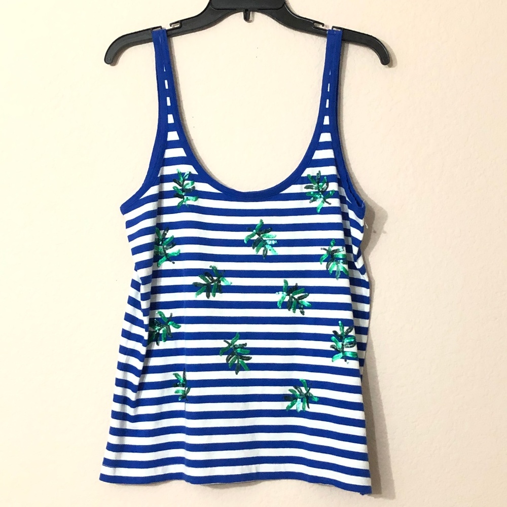 J Crew Sleeveless Top Sequin